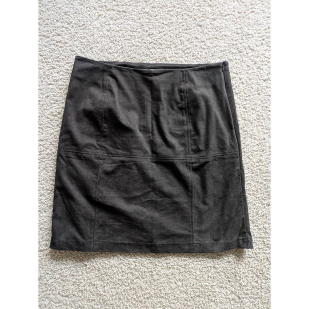 NWT J.Jill Brown Classic Knee Length A-Line Skirt Sz 10